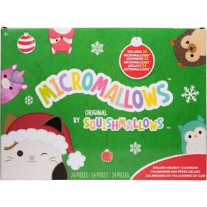 Micromallows 2.5" Squishmallows Holiday Advent Calendar Plush - 24pk NWT